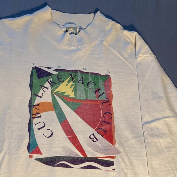 Long Sleeve Semi-Turtleneck Shit with Graphic - Size Large - Picture 5 of 9